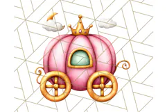 Royal Carriage & Princess Vehicle PNG Clipart for Fairytales Product Image 3