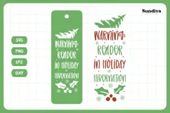Christmas Bookmark Saying SVG For Book Lovers - Holiday Product Image 3