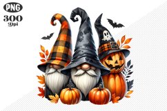 Halloween Gnomes Sublimation - Clipart PNG Design Product Image 1