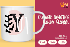 Clover Solstice Boho Floral Monogram Product Image 1