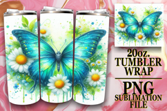 SWEET GIFT 20oz TUMBLER WRAP, Butterfly Product Image 1