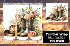 Tailored 20oz Tumbler Wraps , Western Product Image 1