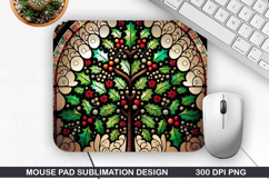 Christmas Tree Mouse Pad Sublimation,Christmas Mouse Pad PNG Product Image 1