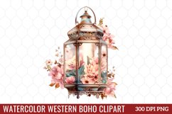 Watercolor Western Boho Clipart Product Image 1