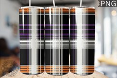 Halloween Plaid Pattern Tumbler Wrap - High Quality 300 Dpi Product Image 1