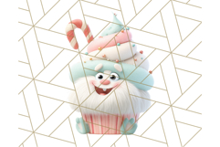 Kawaii Christmas Yeti PNG Clipart, Cute Bigfoot Holiday Art Product Image 3