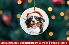 Breeds Of Christmas Dog Ornaments Clipart PNG Product Image 1