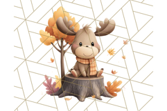Woodland Autumn Critters PNG Clipart, Cute Fall Animals Product Image 3