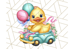 Summer Rubber Duck Clipart PNG, Cute Yellow Ducks Clip Art Product Image 3