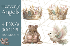 Heavenly Angel Clipart and Clip Art for Christian Christmas Product Image 1