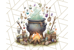 Midnight Monster Camp Out Clipart PNG, Halloween Png Product Image 3