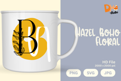Hazel Boho Floral Monogram Product Image 1
