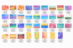 35 Colorful Watercolor Backgrounds, Colorful Textures Product Image 5