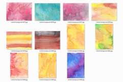 35 Colorful Watercolor Backgrounds, Colorful Textures Product Image 8