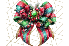 Bright Shiny Christmas Bows PNG Clipart, Winter Holiday Png Product Image 3