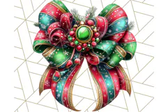 Bright Shiny Christmas Bows PNG Clipart, Winter Holiday Png Product Image 3