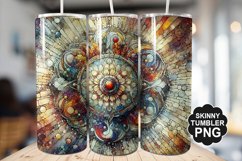 Stained On Stained Glass Tumbler Warp - Tumbler Design Product Image 1