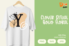 Clover Ritual Boho Floral Monogram Product Image 1