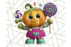 Colorful Halloween Clipart PNG, Cute Kids & Candy Clip Art Product Image 3