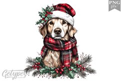 Christmas Dog Clipart Design - High Quality 300 Dpi Product Image 1