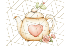 Tea Time Animal Clipart PNG Woodland Forest, Cottagecore Png Product Image 3
