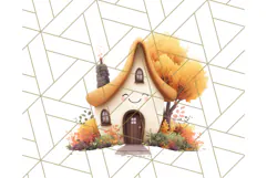 Autumn Treehouse & Woodland Cabin PNG Clipart Product Image 3
