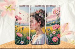 Black Girl Magic Black Woman Positive mind 20oz Tumbler wrap Product Image 1