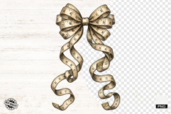 Sewing Measuring Tape Bow PNG Product Image 1