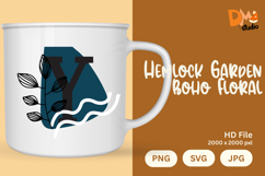 Hemlock Garden Boho Floral Monogram Product Image 1