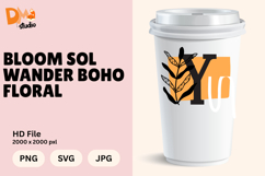 Bloom Sol Wander Boho Floral Monogram Product Image 1