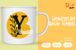 Honeyclay Boho Floral Monogram Product Image 1