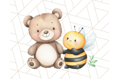 Cute Animal Friends Clipart PNG, Whimsical Spring Animal Duo Product Image 3