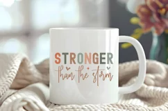 Christian Quotes SVG | Stronger Than The Storm Product Image 4