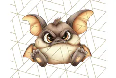 Adorable Angry Animals Clipart PNG, Cute Moody Faces Png Product Image 3