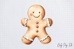 Watercolour Rustic Christmas Clipart PNG Product Image 1