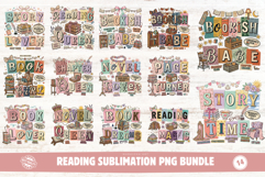 Reading Sublimation Png Bundle Product Image 1