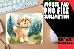 Dog in the Wild Mouse Pad Sublimation Product Image 1