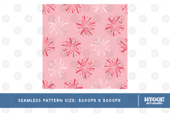 American 4th of July Patriotic Fireworks Seamless Pattern Product Image 2