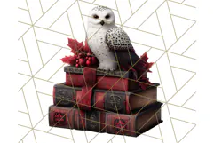 Gothic Christmas Clipart Dark Holiday PNG, Dark Christmas Product Image 3