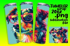 Colorful Canine Companions Tumbler Product Image 1