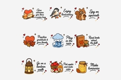 Autumn Planner Stickers Clipart Bundle | Fall Bucket List Product Image 4