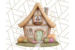 Whimsical Cottagecore Cottage PNG Clipart, Fairy House Png Product Image 3