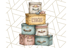 Vintage Carnival Animals Clipart PNG, Retro Circus Elements Product Image 3