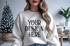 Ash Gildan 18500 Sweatshirt Mockup, Unisex mockups Product Image 1