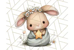 Woodland Nursery Baby Animals Clipart, Cute Animals Png Product Image 3