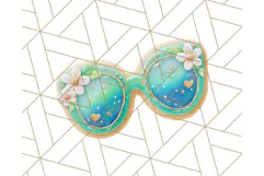 Summer Iced Cookie Clipart PNG, Cute Tropical Cookies Product Image 3