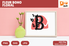 Fleur Boho Floral Monogram Product Image 1