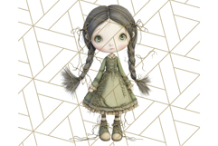 Creepy Dolls Clipart PNG Haunted Toy Characters Product Image 3