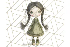 Creepy Dolls Clipart PNG Haunted Toy Characters Product Image 3