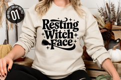 Resting Witch Face - Halloween t-shirt Design Product Image 1